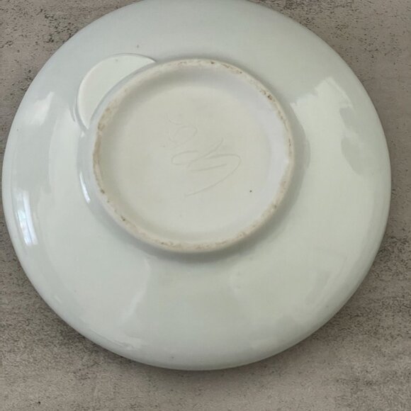 Vintage 2002 Georgetown Pottery Maine Lighthouse Ikebana Round Flower Vase 6" - Picture 5 of 6